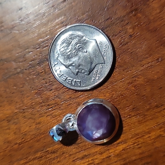 Natural Faceted Star Ruby Pendant Sterling silver. Coming soon. - Picture 3 of 5